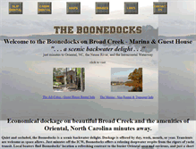 Tablet Screenshot of boonedocksmarina.com